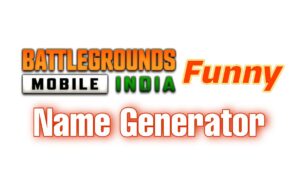 BGMI Funny Name Generator