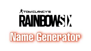 Rainbow Six Name Generator